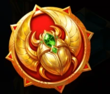 Gold Scarab Medallion
