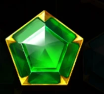 Green Pentagon Gem