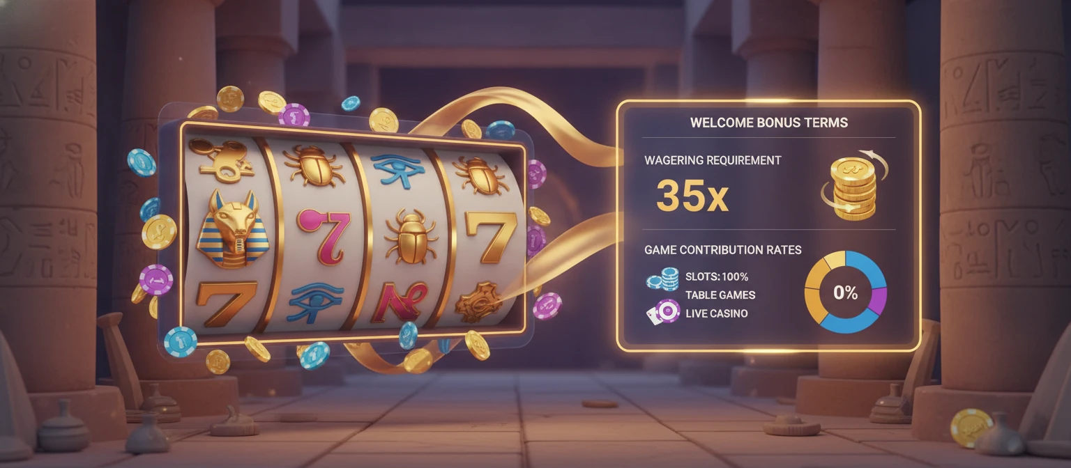How Welcome Bonuses Work with Fury of Anubis